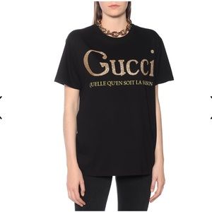 Gucci Quelle Qu‘en Soit La Saison Logo Print Tee